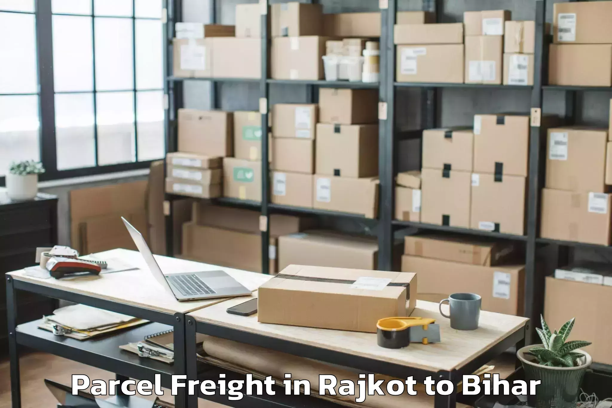 Professional Rajkot to Puranhia Parcel Freight